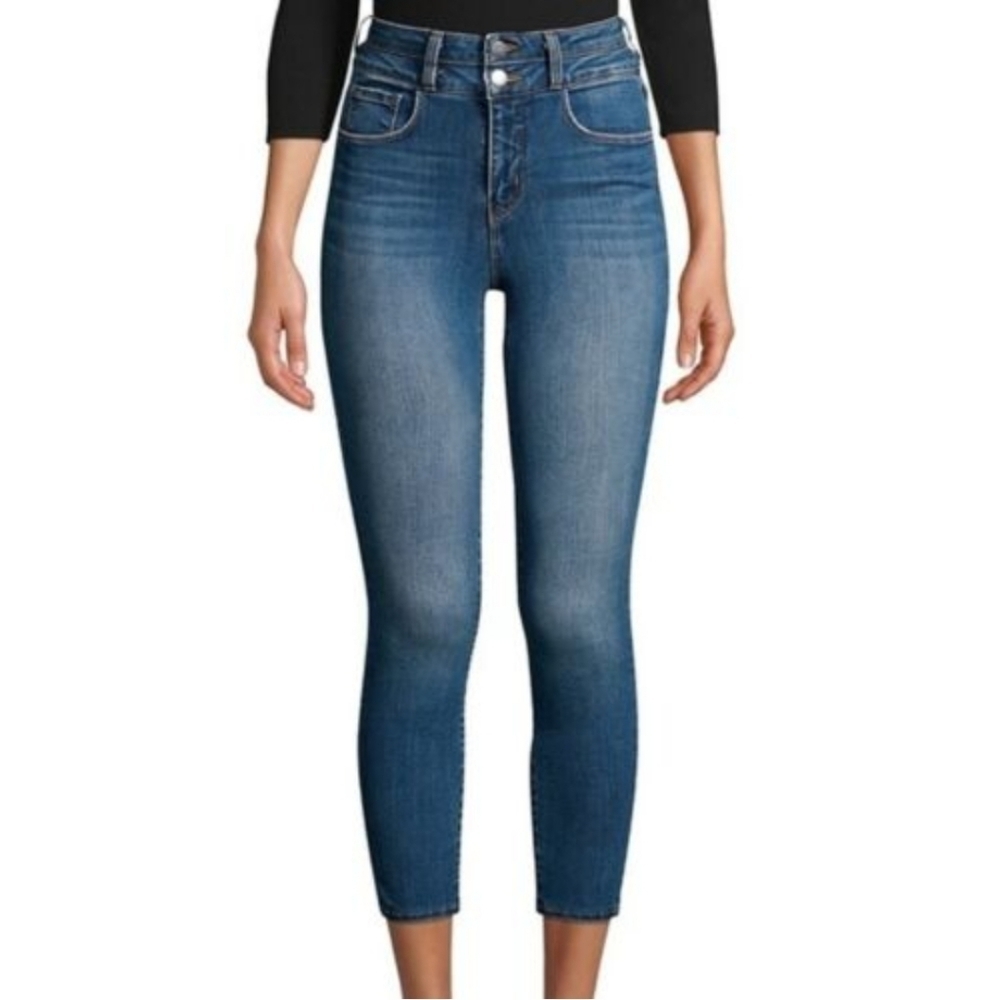 L'Agence Peyton High Rise Skinny Ankle Crop Jeans NWT Sz 25